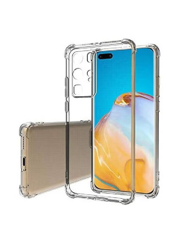 Huawei P40 Pro Crystal Clear Shockproof TPU Bumper Cell Mobile Phone Case Cover, Clear