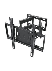 Rugged Double Arm Bracket Standard Load-Bearing TV Wall Mount for 26 to 75-inch TVs, Black