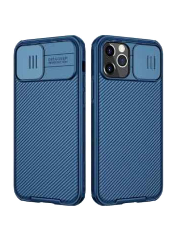 

Nillkin Apple iPhone 12/Apple iPhone 12 Pro Camshield Mobile Phone Case Cover With Camera Slide, Blue