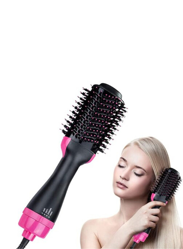 

Skeido Hot Hair Brush Dryer for Straightening and Drying, Black