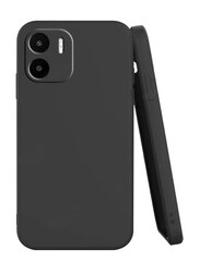 Redmi A1 4G Protective Shockproof Liquid Silicone Mobile Phone Back Case Cover, Black