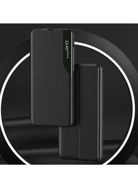 

Generic OPPO Reno 7Z 5G Protective View Mobile Phone Flip Case Cover, Black