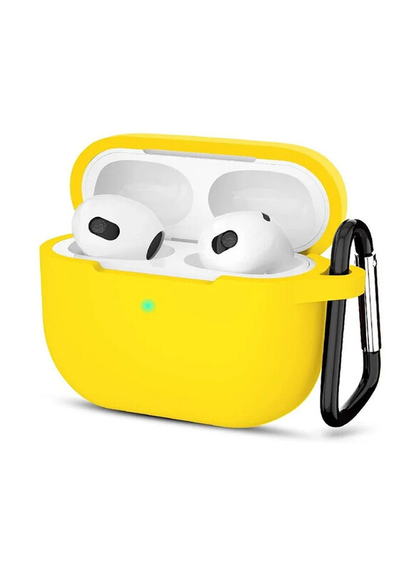 

Generic Apple AirPods 3 Silicone Protective Cover Case, Yellow