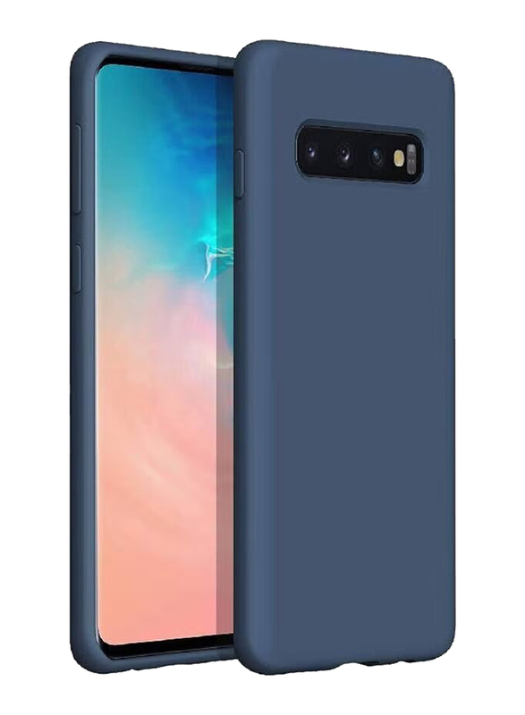 Samsung Galaxy S10 Plus Protective Soft Silicone Mobile Phone Case Cover, Blue