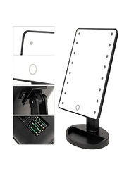 Touch Screen Lightning Vanity Makeup Mirror with Led Lights, Black