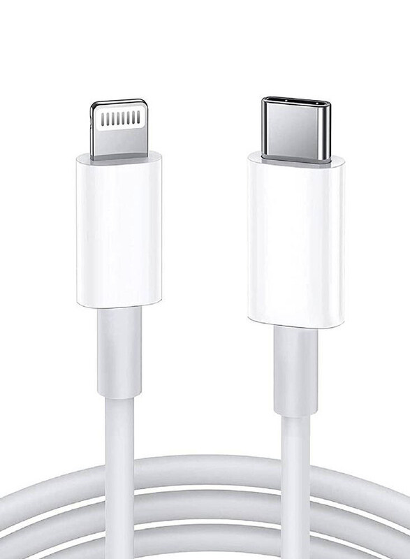 

Generic 2-Meter Sync Cable, Fast Charger USB Type-C to Lightning for Apple Devices, White