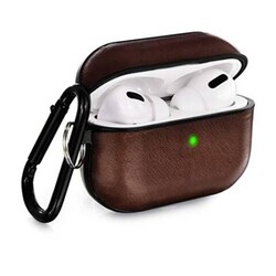 Apple Airpods Pro Leather Protective Case Cover, Dark Brown