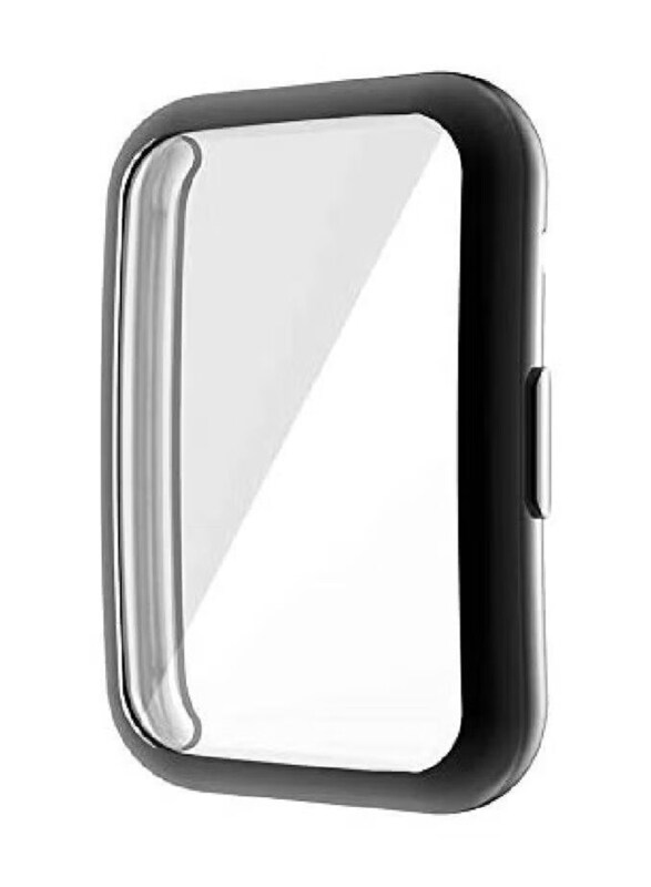 

Generic Heavy-Duty Overall Full Body Protective TPU Anti-Scratch Watch Case Cover for Huawei Watch Fit, Black