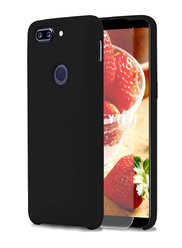 OnePlus 5T Ultra-Thin Silicone Mobile Phone Case Cover, Black