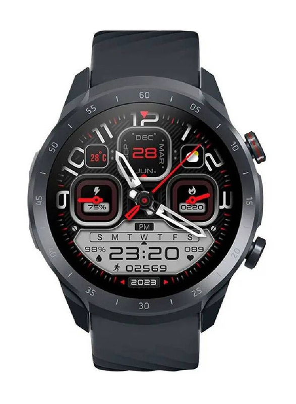 Mibro 1.39 Inch A2 Sporty Bluetooth Calling Smartwatch with HD Screen, Black