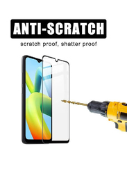 Xiaomi Redmi A1 Plus Shockproof Full Coverage Tempered Glass Screen Protector, Clear, 2 Pieces