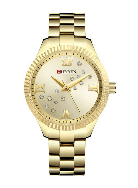 

Curren Analog Watch for Women with Metal Band, 8260A, Gold