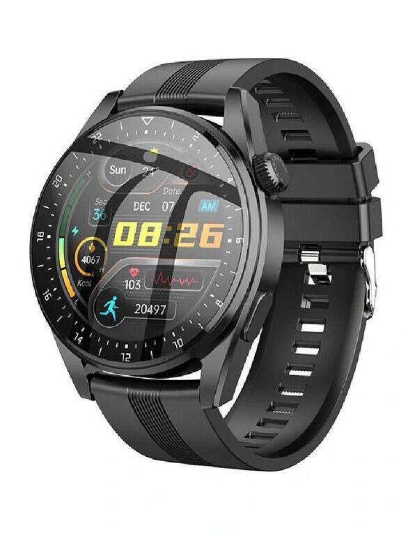 

Hyx Fitness Tracker Heart Rate Monitor Bluetooth Call Smartwatch With Full Touch Display Black