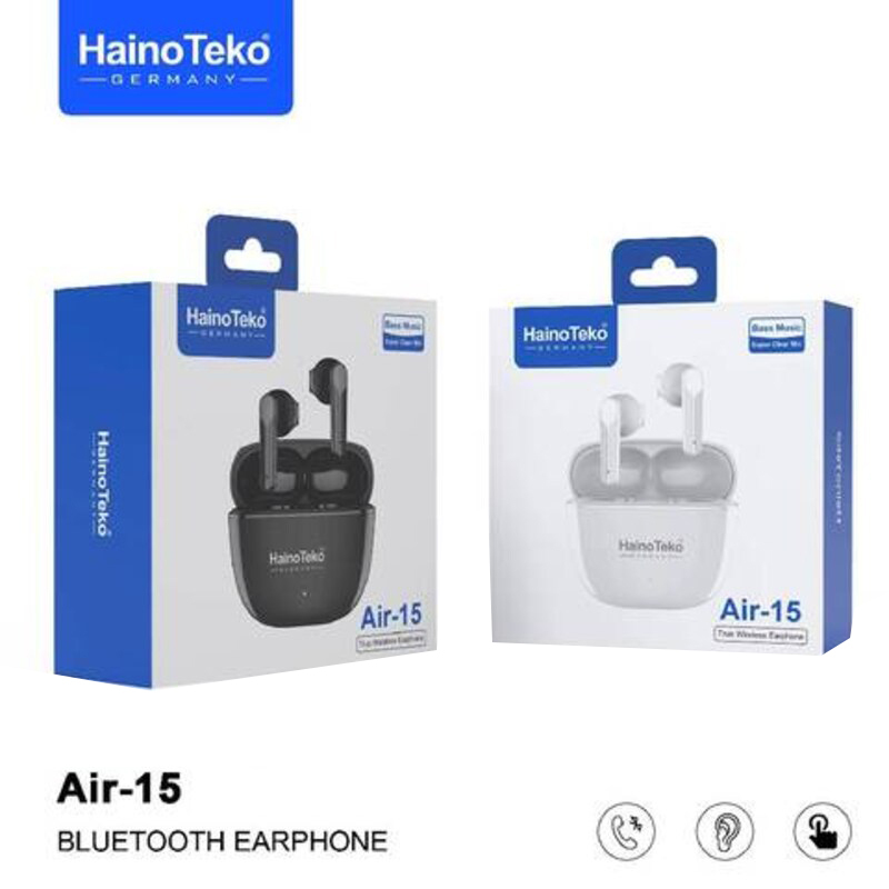 Haino Teko Air-15 Germany True Wireless/ Bluetooth In-Ear Earphone, Black