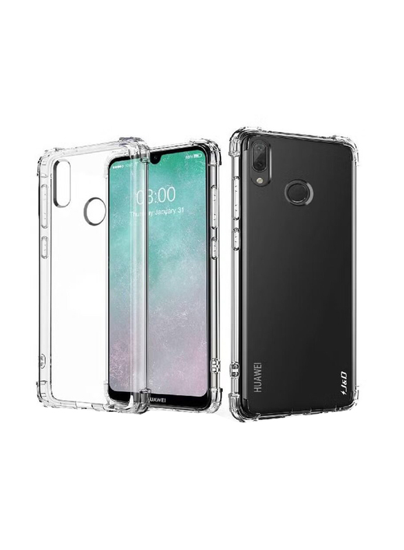 Huawei Y7 Prime 2019 Crystal Clear Shockproof TPU Bumper Cell Mobile Phone Case Cover, Clear