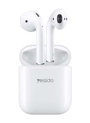 Yesido TWS03 Wireless/Bluetooth On-Ear Headphones, White