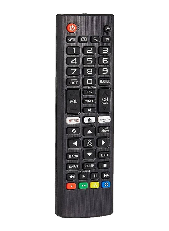 LG Remote Control for All CRT/LCD/LED/Plasma TV, Black