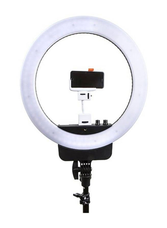 Mobile Phone 16 Inch Photography Ring Light for Making Tiktok Video, Black/White