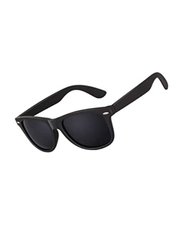 Classic Full-Rim Rectangle Sunglasses for Men, Black