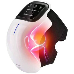 Infrared Heat and Vibration Knee Pain Relief for Swelling Stiff Joints, Stretched Ligament and Muscles Injuries, One Size, White