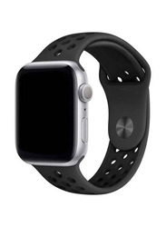 Sport Replacement Wrist Strap Band for Apple Watch 42/44mm, Black/Grey