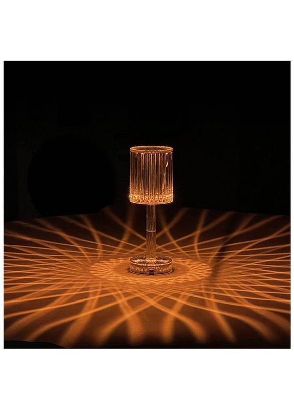 Arabest Modern Crystal Table Lamp, White