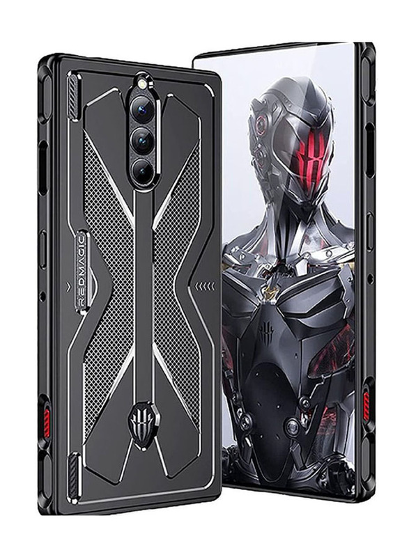 Olliwon Nubia Red Magic 8 Pro Protective Scratch Resistant Shockproof Soft Silicone Back Mobile Phone Case Cover, Black