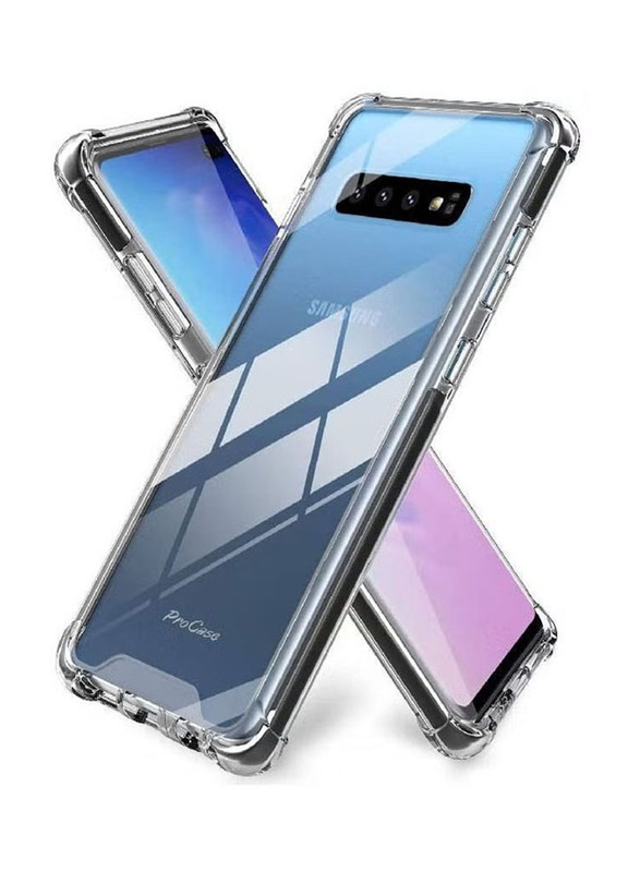 Samsung Galaxy S10 Protective Shock Absorption Bumper soft Transparent Phone Mobile Case Cover, Clear