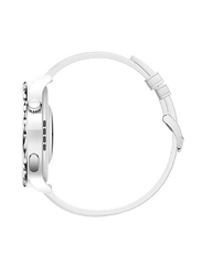 Replacement Genuine Leather Strap for Huawei Watch GT3 Pro, White