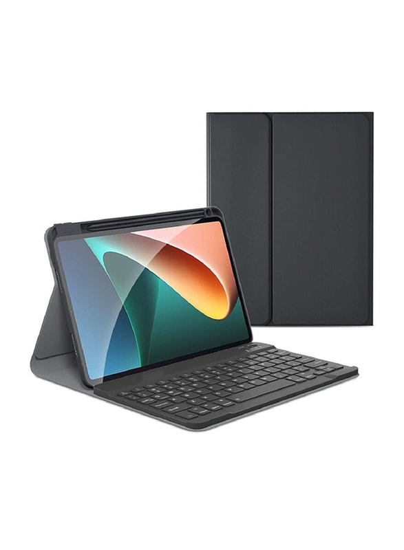 Dux Ducis Xiaomi Mi Pad 5/Mi Pad 5 Pro 11 Inch Wireless Bluetooth Tablet Keyboard Case Cover, Black