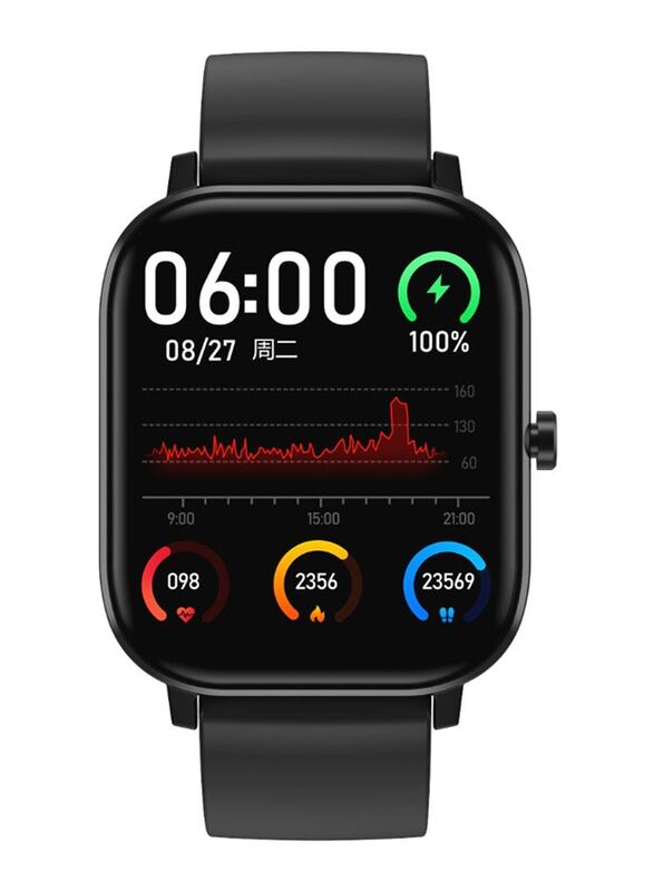Fitness Sport Smartwatch, Heart Rate Monitor, Black