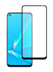 Oppo A72 Hardness Full Coverage Tempered Glass Screen Protector, Clear/Black