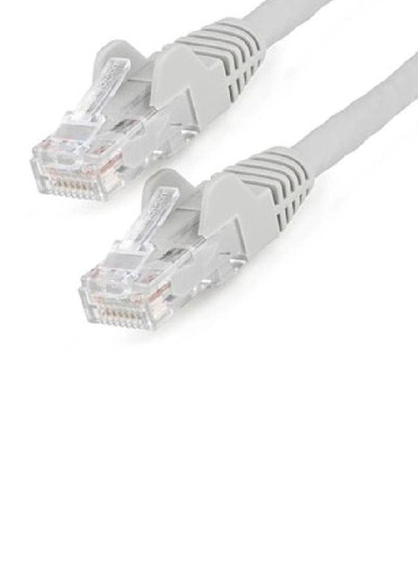 15-Meter Cat6 High-Speed Heavy Duty Gigabit Ethernet Patch Internet Cable, RJ45 to RJ45 for Networking Devices, Grey