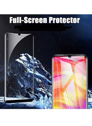 Huawei Y6 Prime Tempered Glass Mobile Phone Screen Protector, Clear/Black