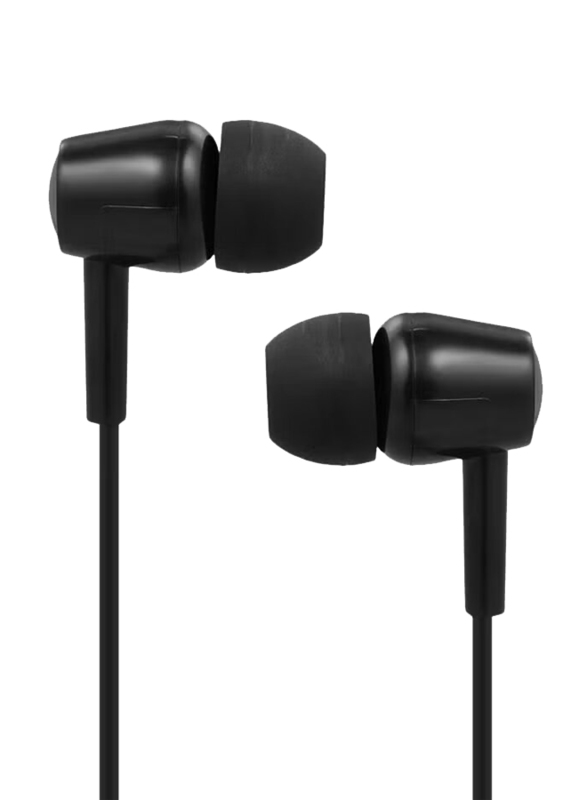 3.5 mm Jack In-Ear Stereo Earphones with Mic, Black
