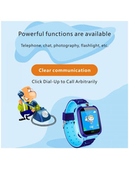 XO Ultra-thin Waterproof Tracker Phone Call Sport Kids Smartwatch, Blue