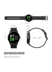 LW Ultra-Long Battery Life Smartwatch, Heart Rate and Activity Tracking, Black