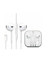 Lightning Cable In-Ear Handfree Earphones for Apple iPhone X/11/12, White