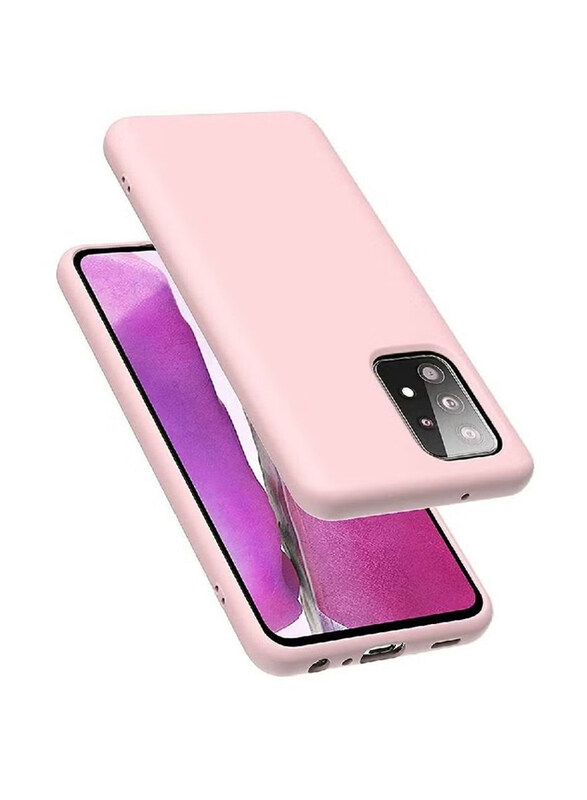 

Generic Samsung Galaxy A52 4G/5G Gel Rubber Soft Silicone Mobile Phone Case Cover, Pink