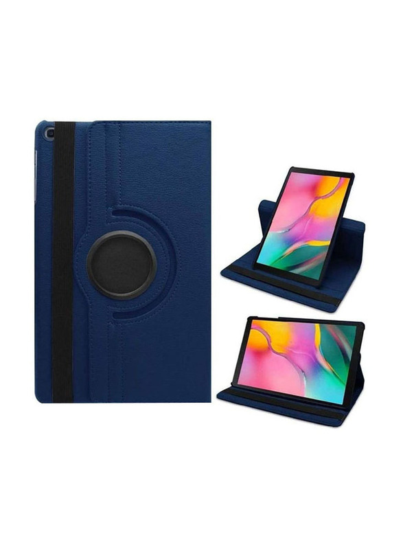 Samsung Galaxy Tab S6 Lite (2020) 10.4" 360 Degree Rotating Stand Folio Leather Smart Flip Tablet Case Cover with Auto Sleep/Wake, Blue