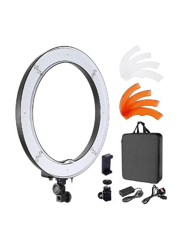 

Generic 18-Inch Ring Light 55W Dimmable 5500K Light Kit for Smartphones, Multicolour