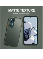 Olliwon Xiaomi Mi 12T/12T Pro Protective Shockproof Anti-Slip Slim Matte Back Mobile Phone Case Cover, Black