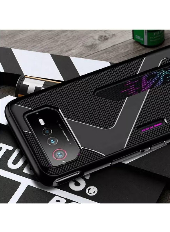 Asus Rog Phone 6 Ultra Slim Flexible and Lightweight Shockproof Bumper Mobile Phone Back Case Cover, Black