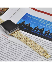 Stylish Replacement Band Strap for Apple Watch 38/40/41mm, Gold