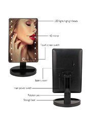 Touch Screen Lightning Vanity Makeup Mirror with Led Lights, Black