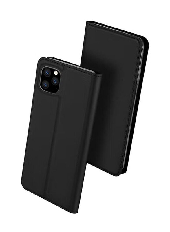 

Dux Ducis Apple iPhone 11 Pro Max Protective Flip Mobile Phone Case Cover with Card Slot, Black