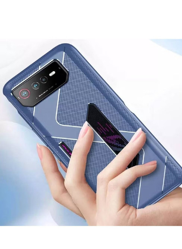 Asus Rog Phone 6 Pro Ultra Slim Flexible and Lightweight Shockproof Bumper Mobile Phone Back Case Cover, Blue