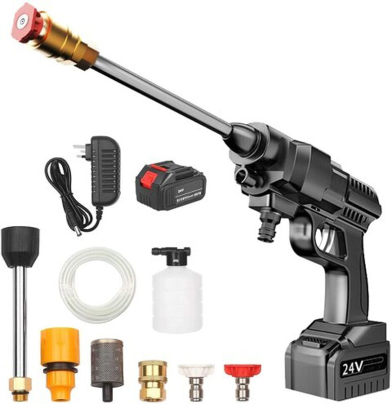 

Abbasali Cordless Lightweight High Power Electric Clarke High Pressure Washer Gun, 24V, Black