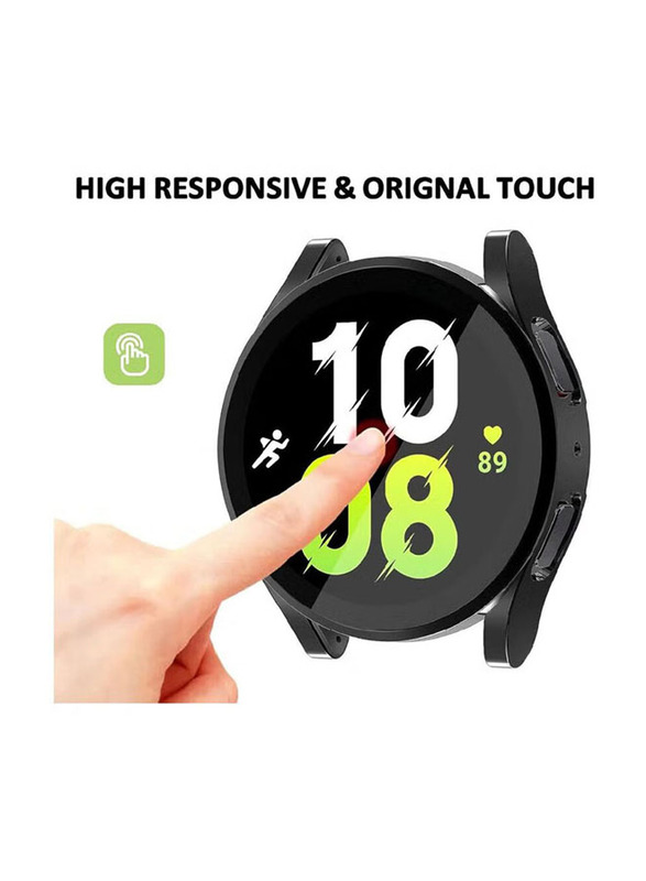 ZooMee Protective Ultra Thin Soft TPU Shockproof Case Cover for Samsung Galaxy Watch 4 40mm, Black