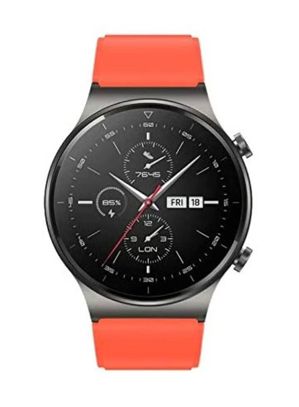 Silicone Replacement Band for Huawei Watch GT2 Pro, Orange
